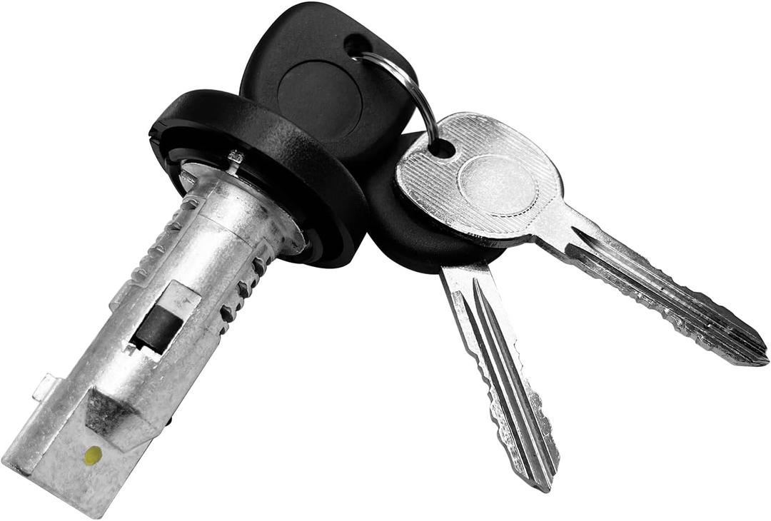 Ignition Switch Lock Cylinder with Keys, Compatible With 2004-2016 Chevy Silverado Express Suburban 1500/2500/3500, GMC Sierra Savana Yukon, Cadillac & More Vehicles, Replace#: 924-796 (No chip)