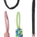 Interactive Dog Toys Tug of War Dog Toy for Small/Medium/Large Dogs,Teething Rope for Teeth Cleaning,Puzzle Ball for Chewing,Dog Bungee Tug Toy Kit, Blue