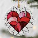 Valentine Heart Ornament, Christmas Ornaments: Christmas Tree Decorations, Holiday Decor, Stocking Stuffers, Gift Ideas, Valentine's Day Gift, Romantic Gifts for Girlfriend, Love Gifts for Wife