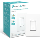 Kasa Smart Dimmer Switch HS220, Single Pole, Needs Neutral Wire, 2.4GHz Wi-Fi Light Switch Works with Alexa and Google Home, UL Certified, No Hub Required, 1 Pack