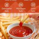 Sweese 4 oz Very Small White Porcelain Bowls - Set of 6 Dipping, Sauce, Salsa & Snack Bowls, Mini Ceramic Bowls for Condiments & Charcuterie