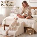 Large Dog Stairs with Handrail, Extra Wide Dog Steps for High Bed & Couch, 36.2"D x 23.6"W x 20.9"H
