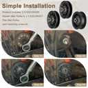 532194326 V-Groove Idler Pulley and 532194327 Flat Idler Pulley Kit Compatible with Husqvarna Riding Lawn Mowers, Replaces 280-6630, 194327, 705080, 13179, 705079, 194326, 280-6590, 194326