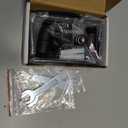 SKYSEN 2 Pack Barn Door Floor Guide Wall Mount Stay Roller,8 Setup Options, Flush Bottom,Black Powder Coated,Felt Strip, Countersunk Holes for Barn Door(706-2 Pack)