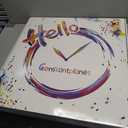 Blue Office Wall Clock Wood Solid Extra Large Wall Clocks Battery Operated 24 Inch Rustic Wall Clock Silent Non Ticking