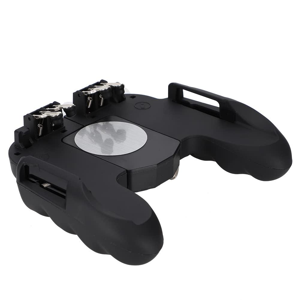 EBTOOLS Gamepad for Smartphone, Games Mobile Controller with Back Shoot, Black Wired Joystick Cooling Fan Dissipation Gamepad with Silicone Pad [video game]