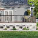 2' H x 4' W Classic White Lattice