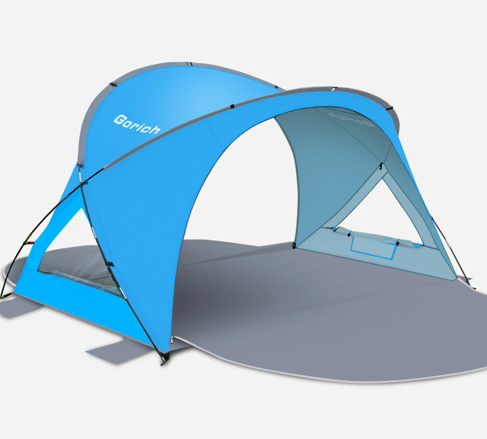 Dual-Door Beach Tent – Easy Setup & UPF 50+ Sun Shade (G022)