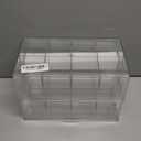 Yesesion Clear Plastic Storage Bins with Lid, Large Cable Organizer Box with Lid and 20 Wire Ties, Adjustable Electronic Cord Management Case for Desk Drawer, Home Office, Art Crafts Supply (2 PACK)