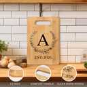 Personalized Cutting Board, Monogrammed Wedding Gift for Couple Newlywed 2026, Initial Birthday Gifts for Women, Gift for Bridal Shower Wedding Shower Engagement Anniversary Housewarming(Letter-A)