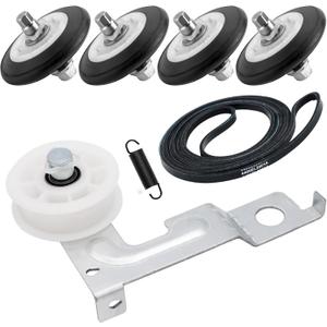 UPGRADED AGM75510755 Replaces Kenmore & LG Dryer Parts 4581EL2002C lg dryer rollers 4561EL3002A AGM75510755 Dryer Idler Pulley 4400EL2001A Belt Spring, Compatible with DLE2101W DLE2301W by AMI PARTS