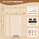 71" Extra Tall Pet Gate, 30-41" Wide Auto Close Tall Dog Gate
