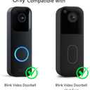Satisure Wireless Doorbell Chime Video Doorbell Extender - Compatible with Blink Video Doorbell and Blink Video Doorbell (2nd Gen) (1 Video Doorbell Extender 2 Receiver