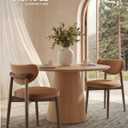 VASAGLE Wooden Dining Chairs Set of 4, Upholstered Kitchen Chairs