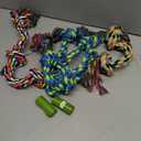 Forfon Tough & Strong Dog Toy for Aggressive Chewers Tough Chew Toys for Large Dogs, Ideal for Tug-of-War & Teeth Cleaning, with 3 Rope Toys & 2 Dog Bags
