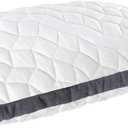 Cariloha Universal & Adjustable Flex Pillow | White | Standard | 32"x20" | Viscose Material | Naturally breathable, Hypoallergenic, & Moisture wicking