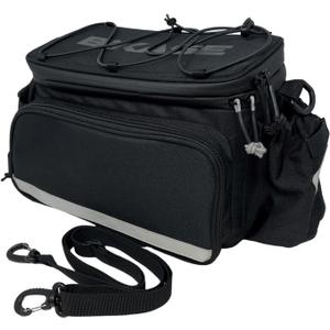 BiKase MIK Compatible Trunk Bike Bag Big Daddy with MIK Attachment, Waterproof Bag for Back of Bicycles with Panniers, Pannier Rack Bag with Water Bottle Carrier (MIK Rack not included)