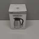 GiNT 34Oz Thermal Coffee Carafe, Insulated Stainless Steel Coffee Carafes for Keeping Hot/Double Walled Vacuum Coffee Carafe (Silver, 1L)