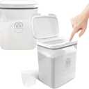 2 Pack 5.5L Laundry Detergent Dispenser with One-Press Lid, Laundry Powder Container for Laundry Room Organization and Storage Pod and Airtight Dishwasher Pod Holder for Bead Powder