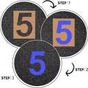 Briwooody Large Number Stencil 0-9 Numbers Pavement Templates Reusable Number Kit Set Large Letter Stencils for Cake Parking Lot and Equipment Spray Painting, 18 Inch