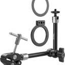 SmallRig Magic Arm Clamp w/ 1/4" Screw, Phone Mount for Magsafe & Magnetic Adapter Ring, 11 Inches Integrated Magic Arm for iPhone, for Android, for Action Cameras/LCD Monitor/LED Lights - 5604
