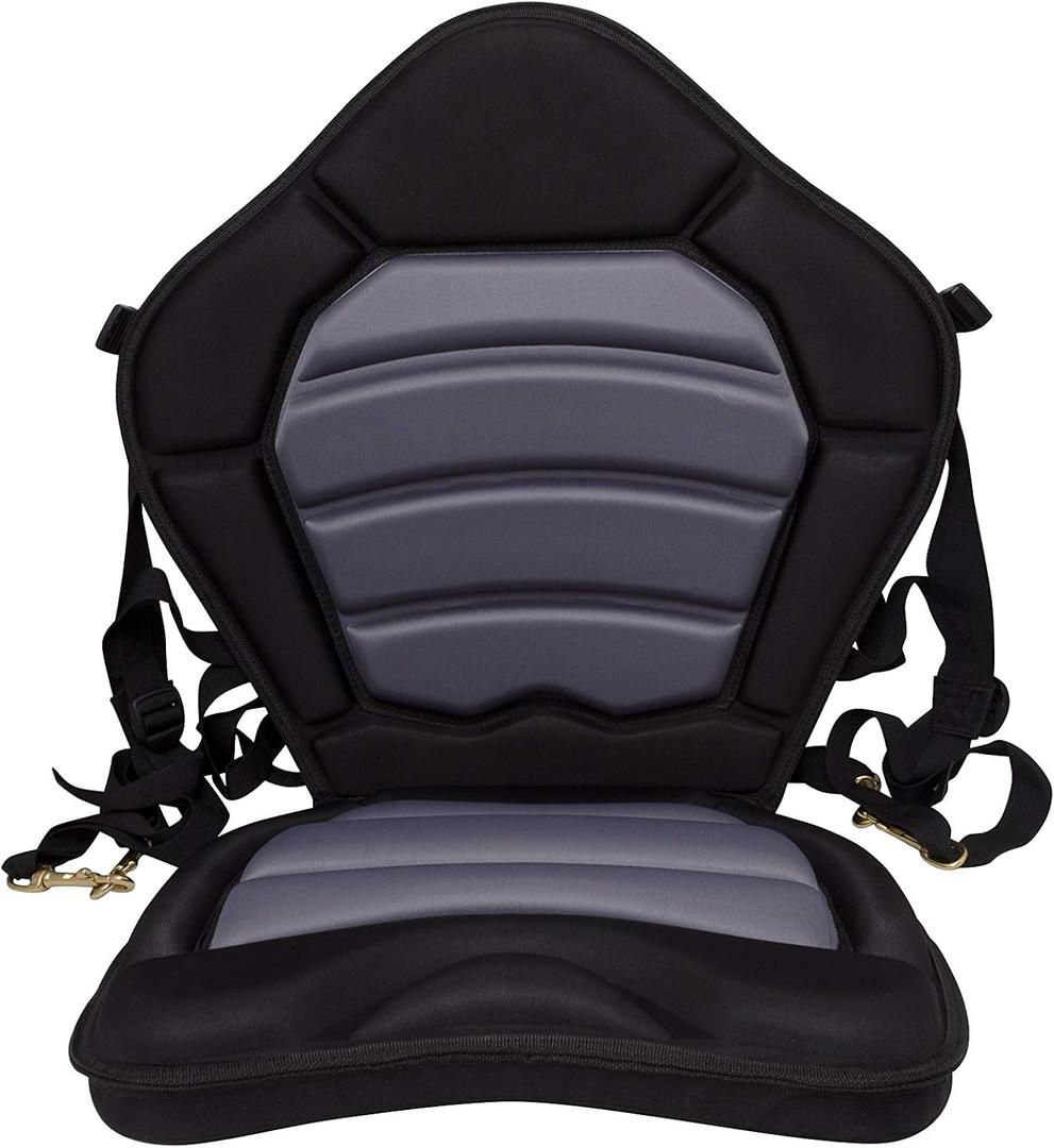 BKC PS277 Ultra Thick Pro Deluxe Memory Foam Kayak Seat for Comfort and Ergo-Fit Lumbar Support
