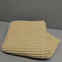 Waffle Bathroom Rugs, Super Absorbent Boho Bath Mats, Non-Slip Shower Mats for Bathroom Floor and Tub, Ultra Soft Waffle Weave Runner Mat, Quick Dry, Beige, 24x36 Inch