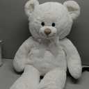 WHITE JUMBO PLUSH BEAR