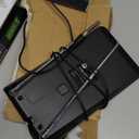 GE Flat Panel Indoor HD Digital TV Antenna, Long Range Smart TV Antenna, Supports 4K 1080P HD Smart TV VHF UHF, Extendable Dipole Rabbit Ears, Adjustable Stand, 5ft Coax HDTV Cable, 33681