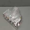 Tinlade 24 Set Valentines Conversation Heart Gift Bag Valentine Clear Plastic Bag with Handles Candy Bows PVC Treat Goodie Transparent Bags for Galentines Day Birthday Party Supplies (Multicolor)