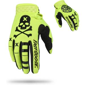 Dirt Bike Motorcycle Gloves - Motocross, Motorbike & ATV Off Road Racing Sports Cycling Gloves (Medium, Fluorescent green)
