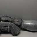 Square Floor Pillow for Adults, Tufted Floor Cushion for Sitting, Large Meditation Cushion, Thick Corduroy Seat with Handle, Tatami Seating for Yoga, 22x22 Inch Dark Grey, 2Pack