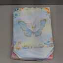 Locmeo 24 Pcs Butterfly Party Favor Bags with Handles Reusable Non Woven Butterfly Goodie Bags Pink Blue and Purple Candy Treat Gift Bag for Girl Boy Birthday Baby Shower Party, 8 x 4 x 10 Inch