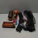 Hot Bee Train Set - Train Toys for Boys with Smokes, Lights and Sound, Toy Train Set for Under Christmas Tree, Toddler Model Trains for 3 4 5 6 7 8+ Years Old Kids Christmas Toys Gifts