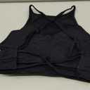 VOYJOY High Neck Sports Bra Adjustable Straps Yoga Crop Womens Workout Gym Yoga Bras. Small