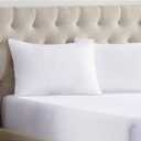 Serta Simply Clean Soft Stain-Resistant Down Alternative Soft/Medium Bed Pillows for Sleeping (2 Pack), King, White