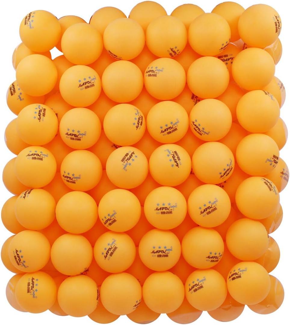 MAPOL 100 Counts 3-Star Orange Practice Ping Pong Balls Advanced Table Tennis Balls