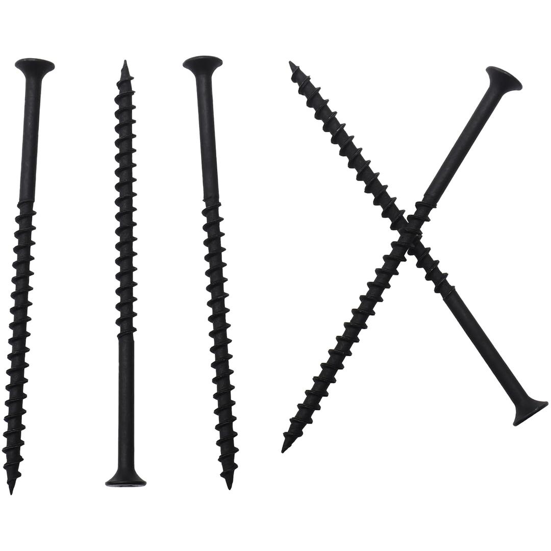 65pcs #10  3-1/2 inch High Hardness Drywall Screws, Black, Coarse Thread, Phillips Drive, Bugle Head, Black Wood Screws, Long Screws, Wood and More