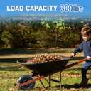 4.80/4.00-8" Pneumatic Tire and Wheel Assy,2PR (Air Filled)- 5/8"or 3/4" Powdered Metal bushings and 3"or 6"Center Hub, for Wheelbarrows,Garden and Utility Carts,Trolleys,Wagon and More
