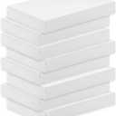 Hallmark 14" Medium Gift Boxes with Lids (8 White Shirt Boxes) for Christmas, Birthdays, Holidays