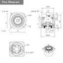 Harmonic Gear Drive Reducer Small Strain Wave Gearbox Gearbox 100:1 Rotary Reduction Actuator, Fits Nema 17 Stepper Motor (Flange Output)