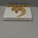 3 Sets Ramadan Serving Tray Gold Eid Mubarak Holder Al-fitr Home Decoration for Moon Star Tray Gold Container for Home Islamic Muslim Party Tableware Kitchen Dessert Food Storage(Classic)