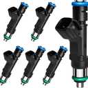 Fuel Injectors Fits For Jeep: Liberty/Commander/Grand Cherokee, For Dodge: Nitro/Dakota/Durango/Ram 1500, For Mitsubishi: Raider, For RAM: Dakota/1500 Pickup, 3.7L 2004-2012# 0280158020 (6 Pcs)