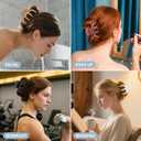 2 x Hair Clips for Women 3.5 Inch Medium Hair Claw Clips for Girls Thin Thick Hair Matte Banana Jaw Clips Hair Accessories for Women (Basic)