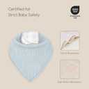 Muslin Baby Bibs 8 Pack, Baby Bandana Drool Bib for Drooling and Teething, 100% Cotton Soft Absorbent for Girls Boys Fresh Hues