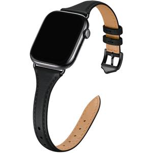 WFEAGL Leather Bands Compatible with Apple Watch Band 42mm(Series 3 2 1) 44mm 45mm 46mm 49mm Women, Top Grain Leather Strap Slim Thin Replacement Wristband for iWatch Ultra SE 3 2 1 Series 11 10 9 8 7 6 5 4 3 2 1