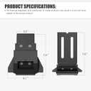 Roof Rack Mounting Brackets for Wrangler JL/JK (2007-2024), Gladiator JT, Cherokee XJ (1984-2001) - Heavy-Duty Steel, Easy Install, Secure Attachment for Cargo Management
