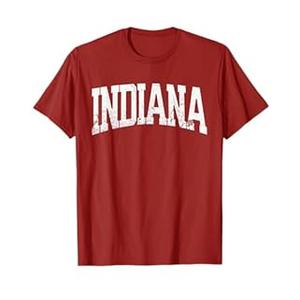 Indiana Vintage City TShirt M, Red