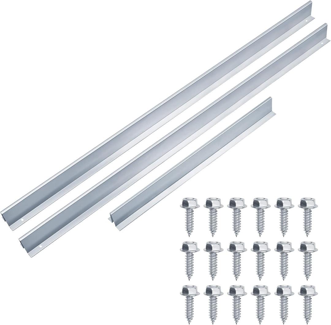 9FT Garage Door Reinforcement Bracket, Heavy Duty Steel Garage Door Hurricane Strut Beams, 22 Thick Steel, Screws Included
