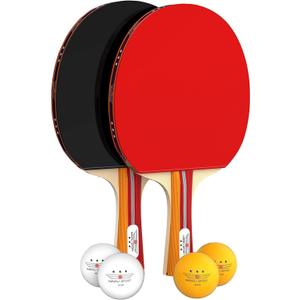 NIBIRU SPORT Professional Ping Pong Paddle Sets, 2 Paddle or 4 Paddle Table Tennis Set with Tournament Quality Balls and Carry Bag/Storage Case, Table Tennis Equipment & Ping Pong Accessories